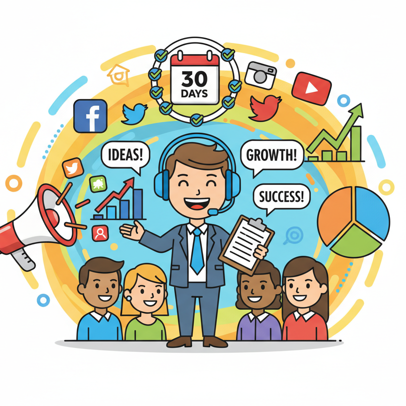 30日廣告顧問服務cartoon