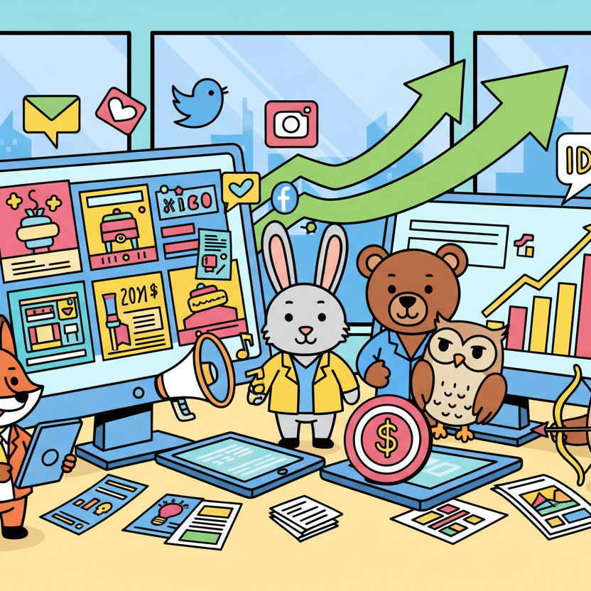 廣告代投放服務cartoon